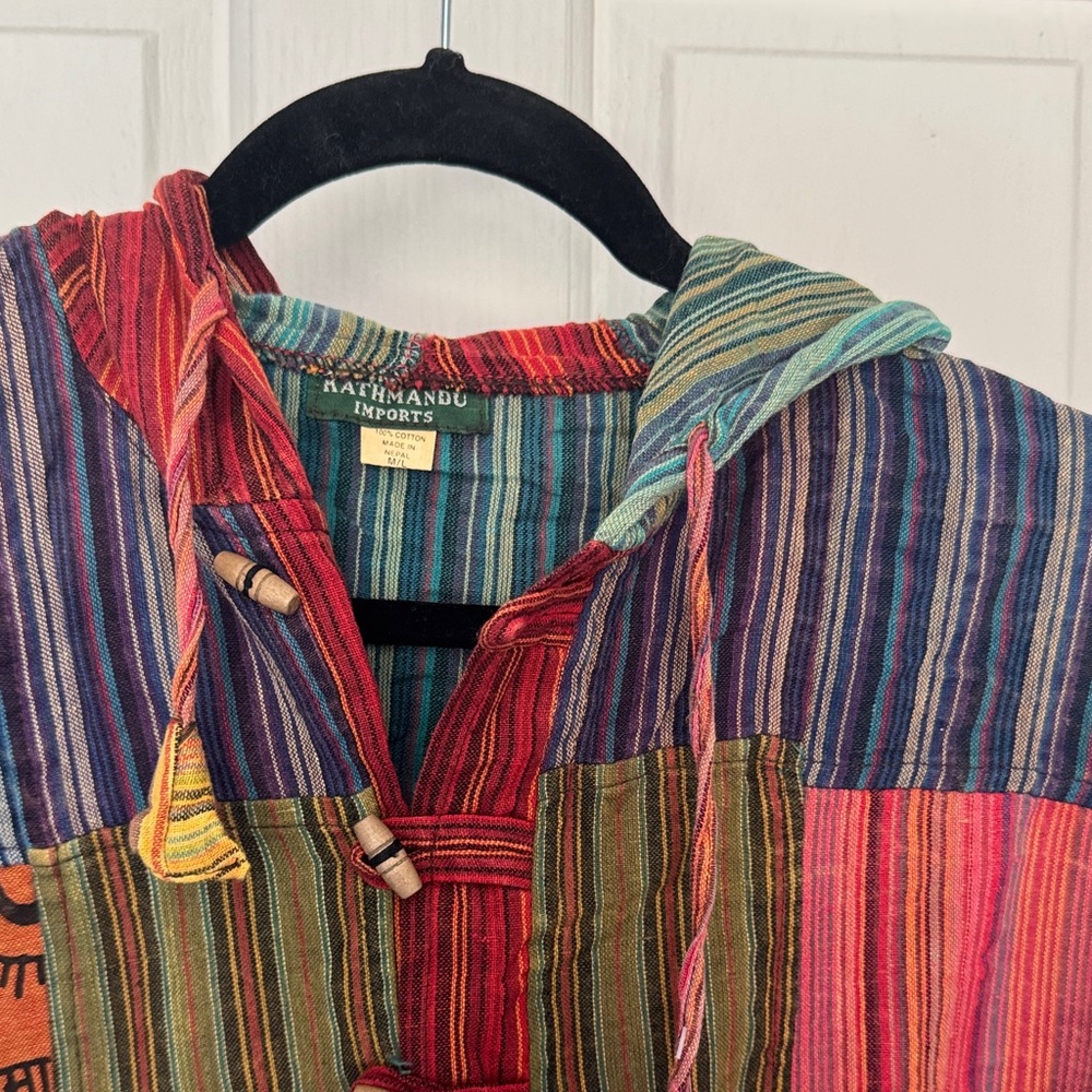 Multicolor Patchwork Hoodie - image 2